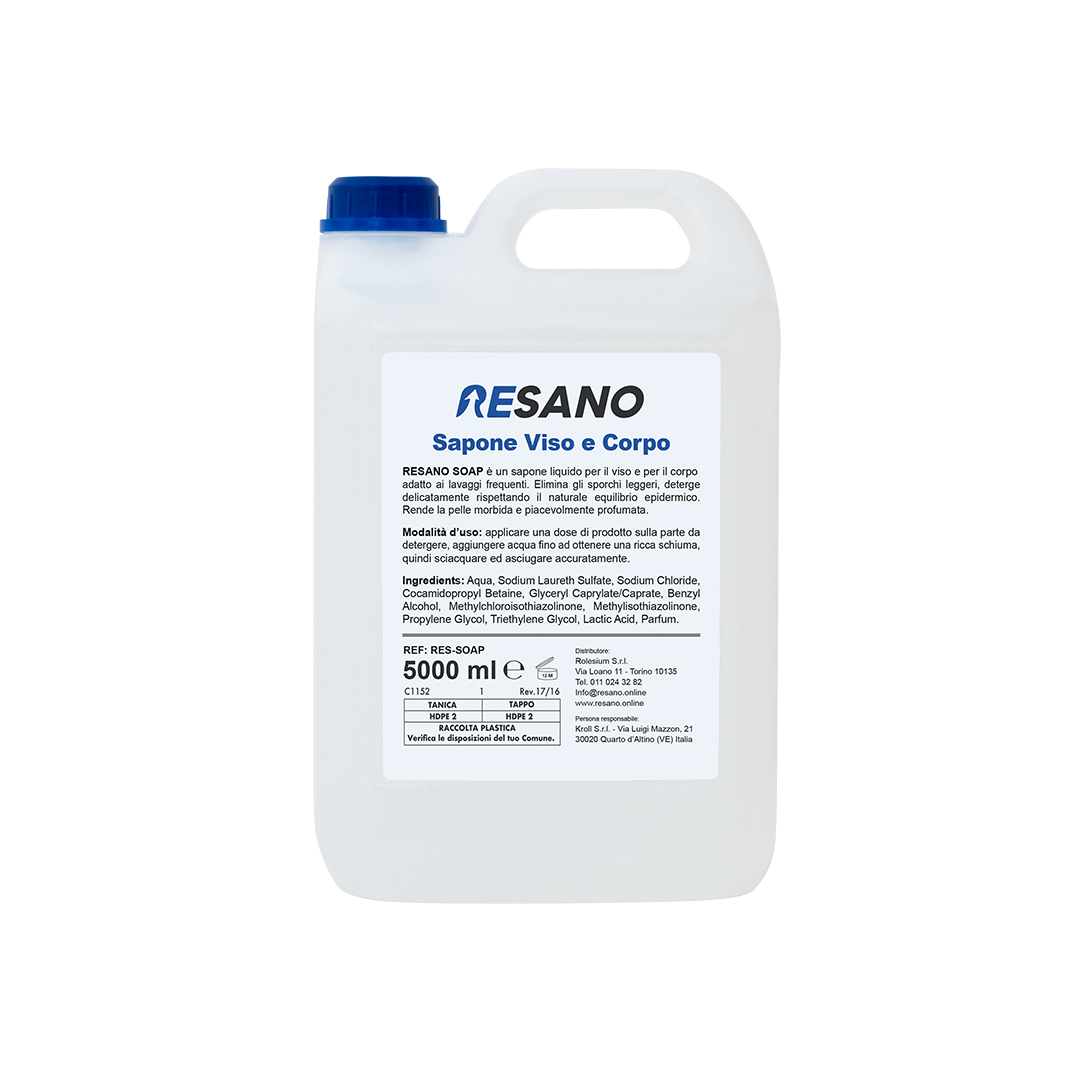 Sapone liquido per viso e corpo